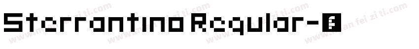 Sterrantino Regular字体转换
